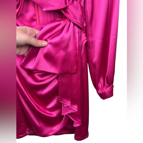 Hot Pink mini dress, bandeau top, S, custom made copy of Kylie Jenner dress Sexy - Picture 8 of 13